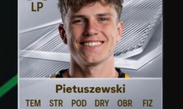 Tak wygląda KARTA Oskara Pietuszewskiego w grze EA FC 27!